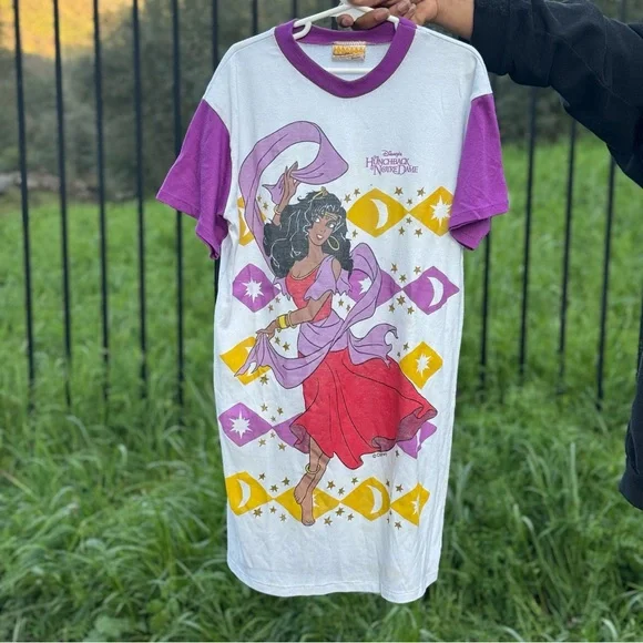 Girl’s Vintage 90’s Disney Hunchback Of Notre Dame Esmeralda Night Gown Size 10 - Picture 6 of 6